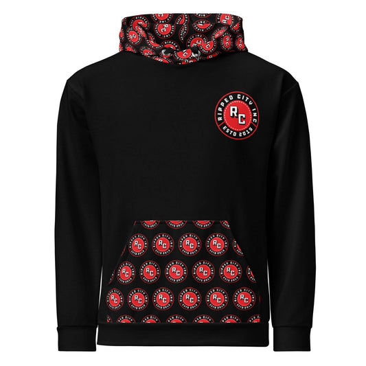 Ripped City Inc unisex hoodie in signature design - premium gym apparel