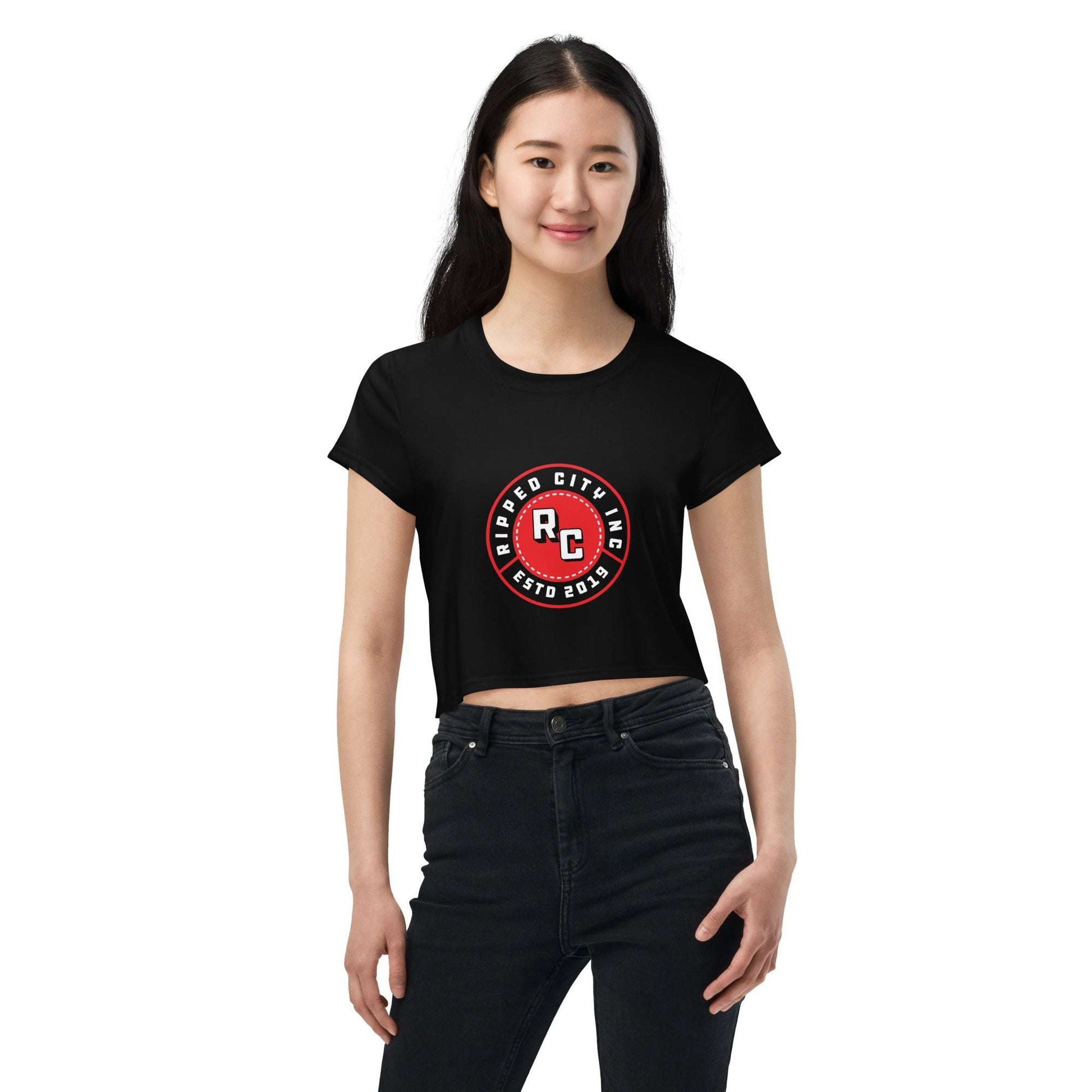 All-Over Print Crop Tee - Stylish and Comfortable for Everyday Wear