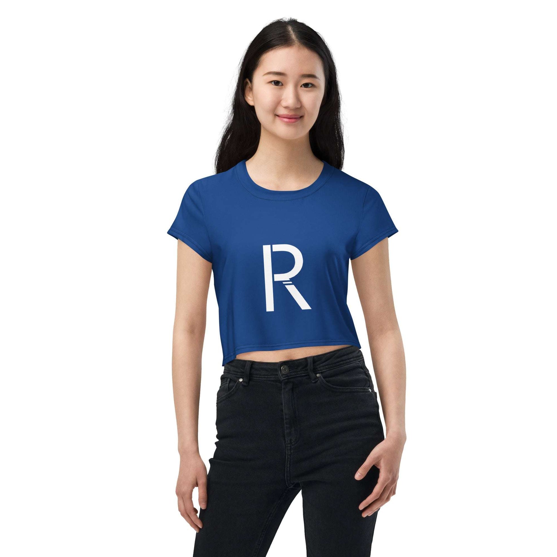 All-Over Print Crop Tee - Stylish and Comfortable for Everyday Wear