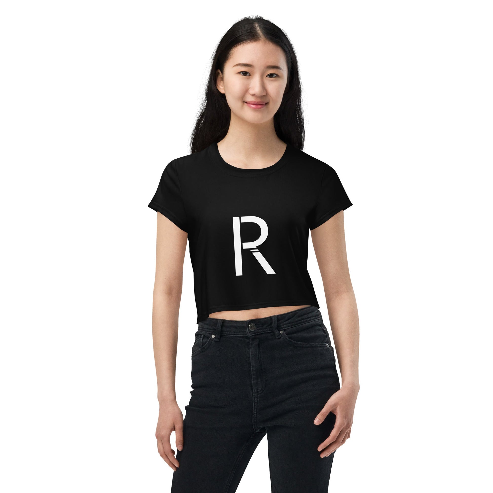 All-Over Print Crop Tee - Stylish and Comfortable for Everyday Wear
