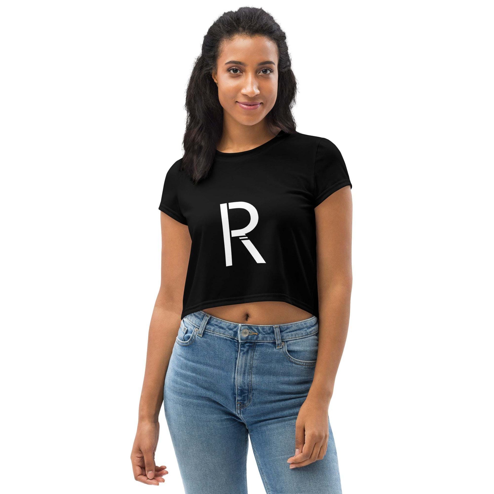 All-Over Print Crop Tee - Stylish and Comfortable for Everyday Wear