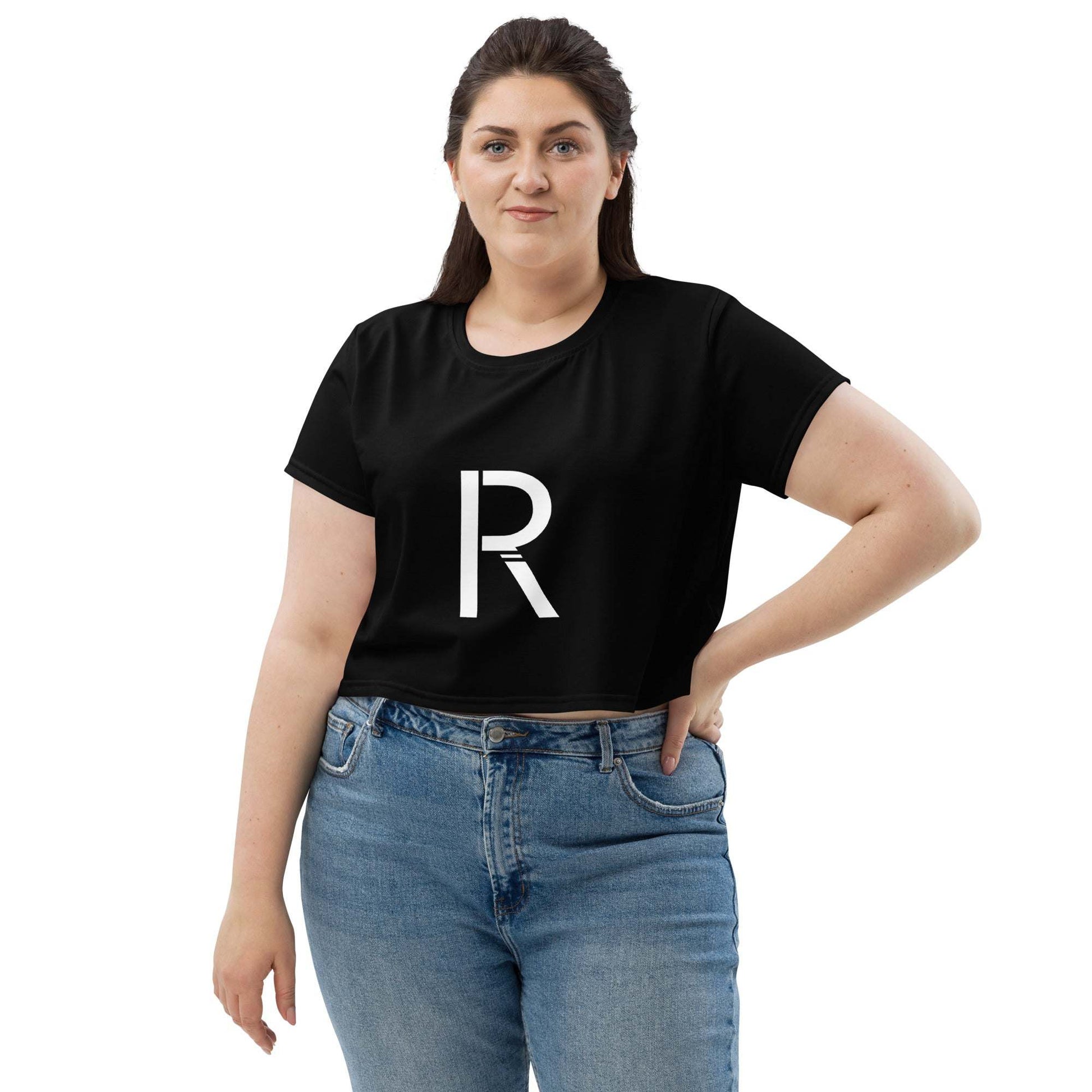 All-Over Print Crop Tee - Stylish and Comfortable for Everyday Wear