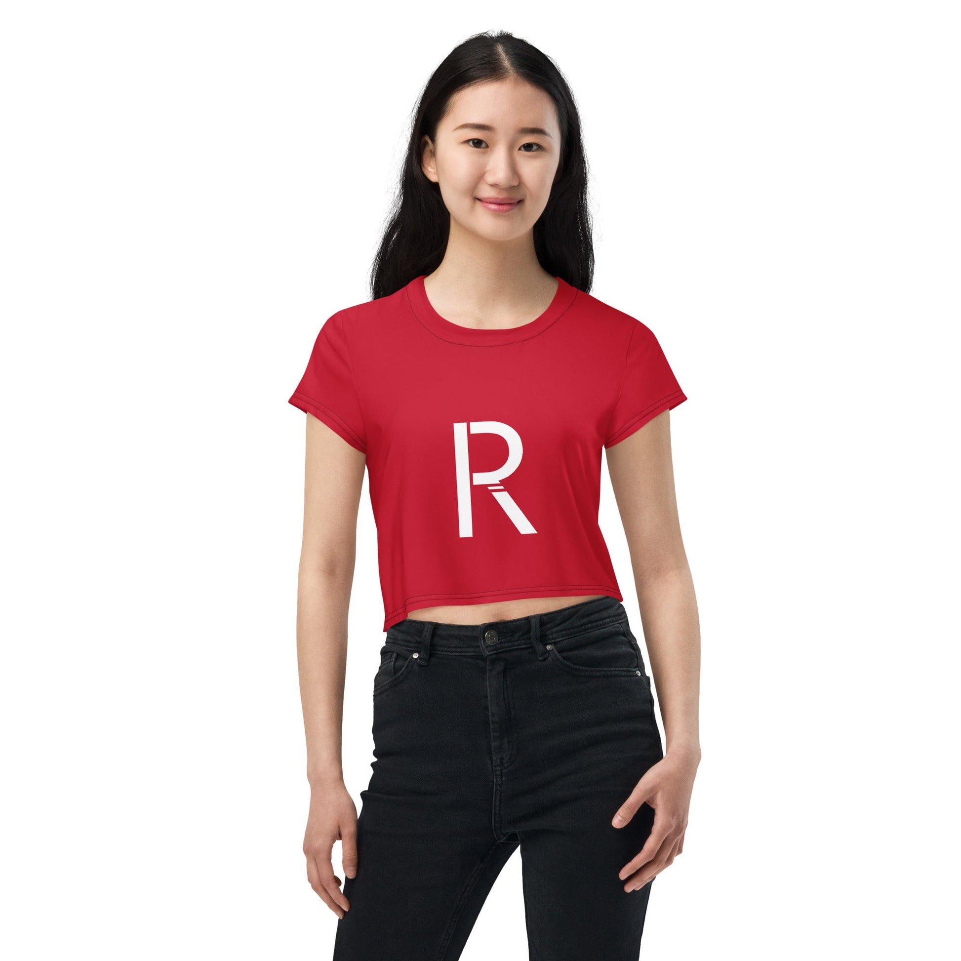 All-Over Print Crop Tee - Stylish and Comfortable for Everyday Wear