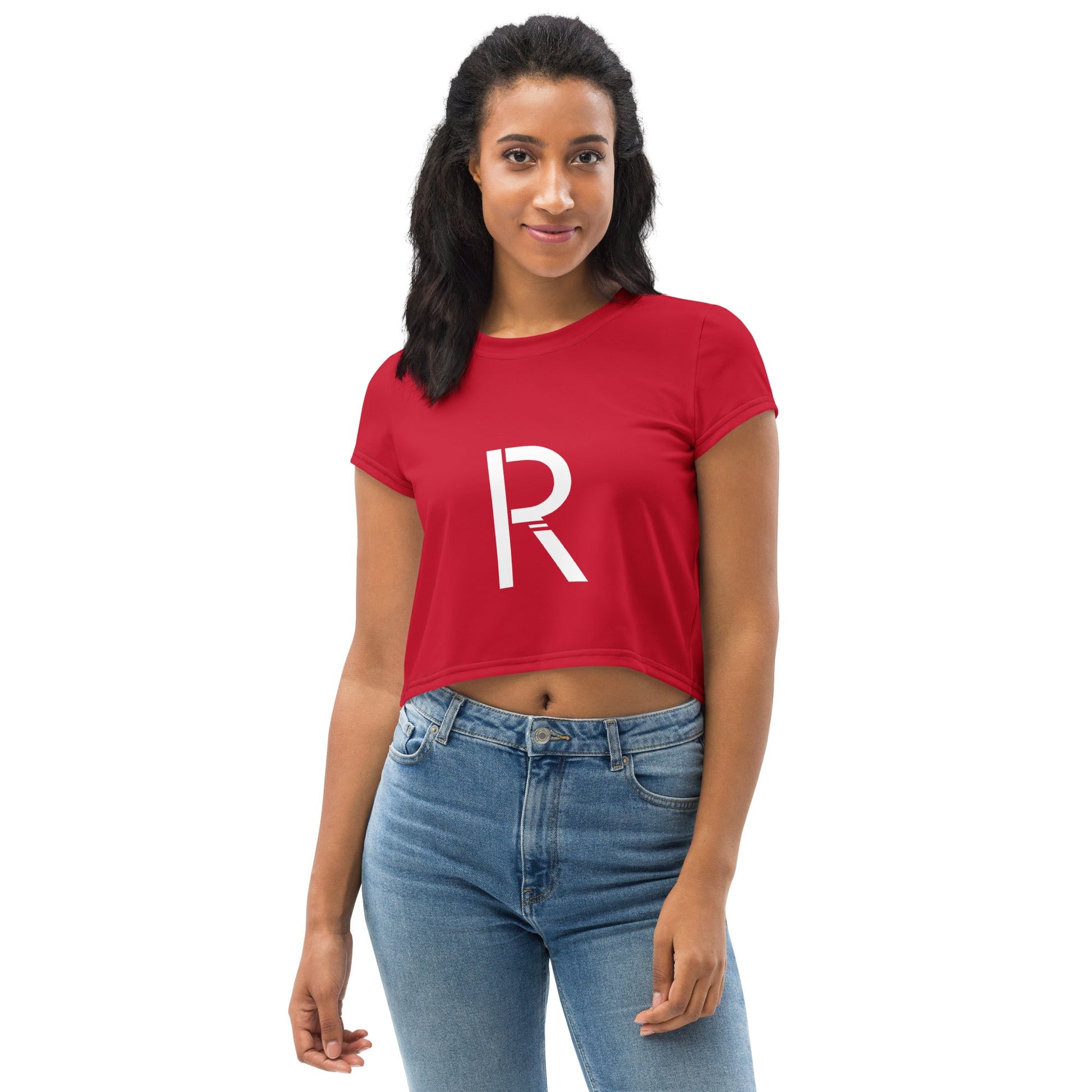 All-Over Print Crop Tee - Stylish and Comfortable for Everyday Wear