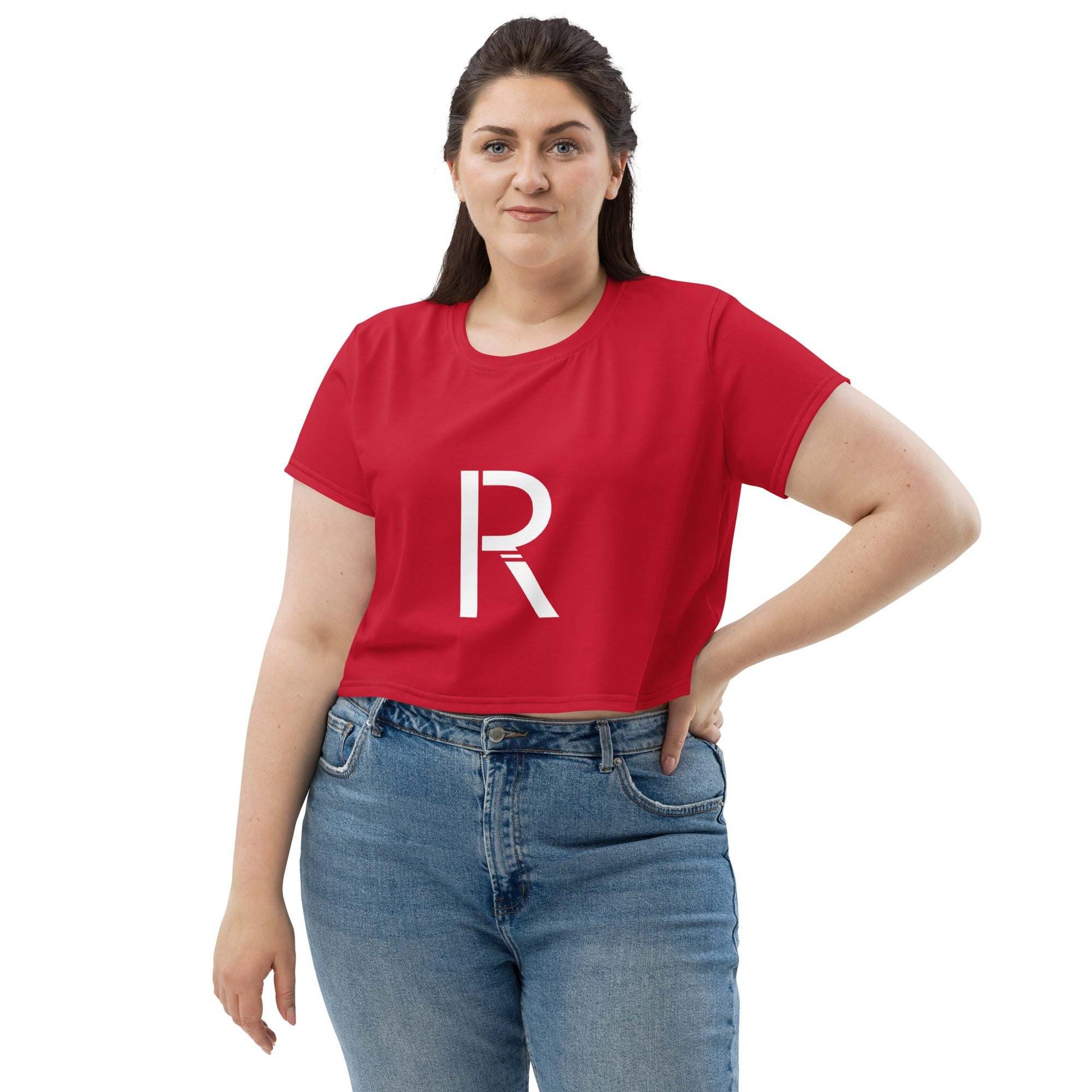All-Over Print Crop Tee - Stylish and Comfortable for Everyday Wear