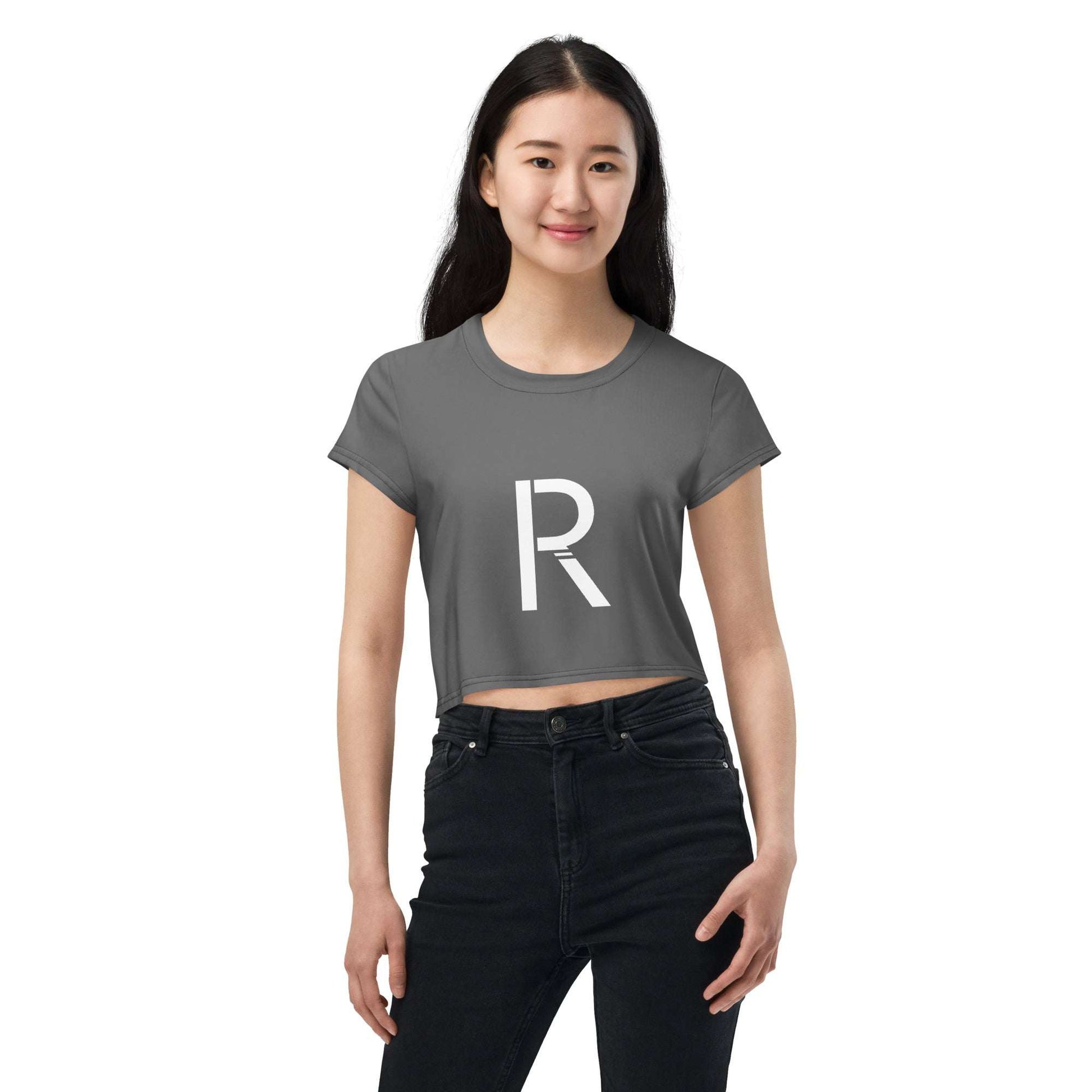 All-Over Print Crop Tee - Stylish and Comfortable for Everyday Wear