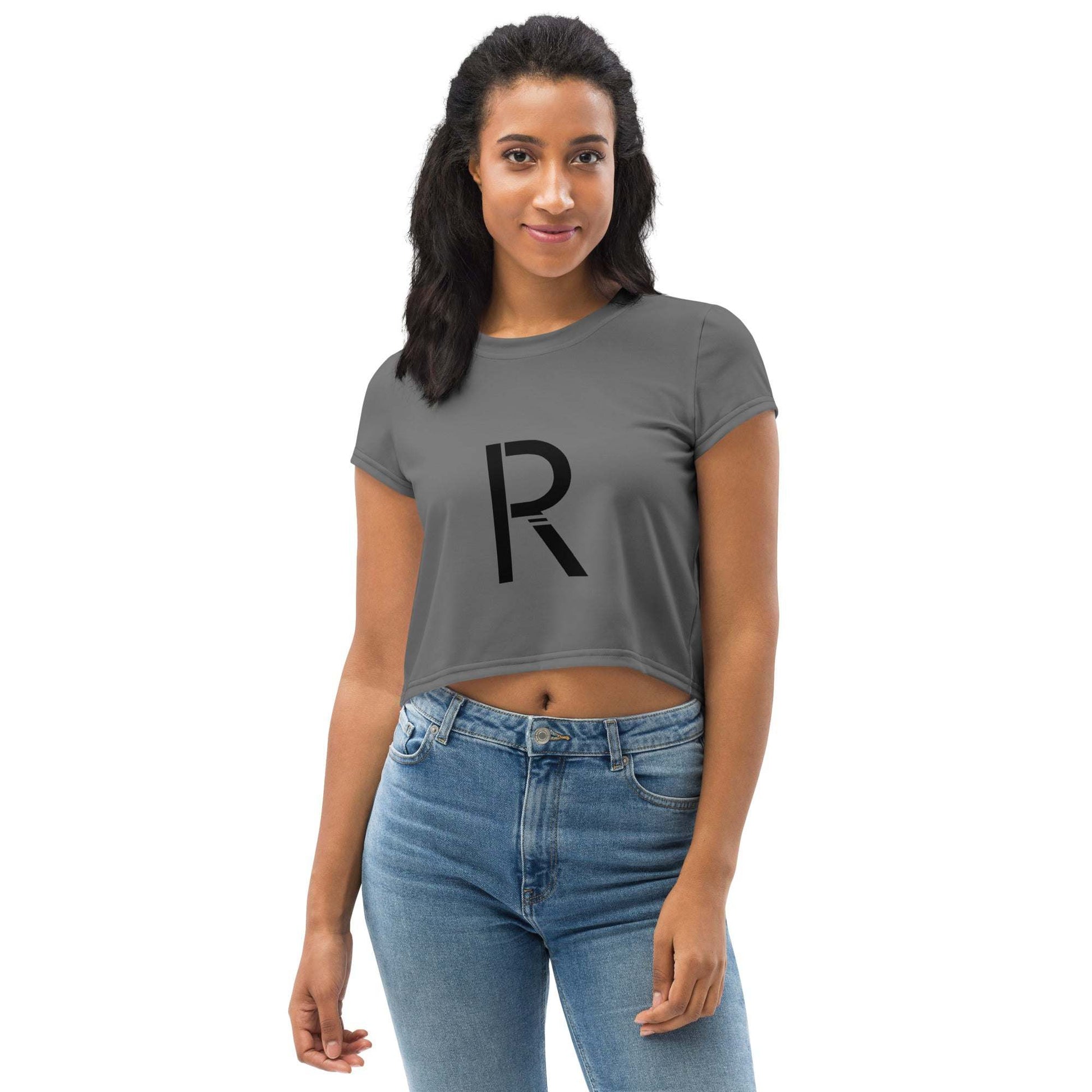All-Over Print Crop Tee - Stylish and Comfortable for Everyday Wear 