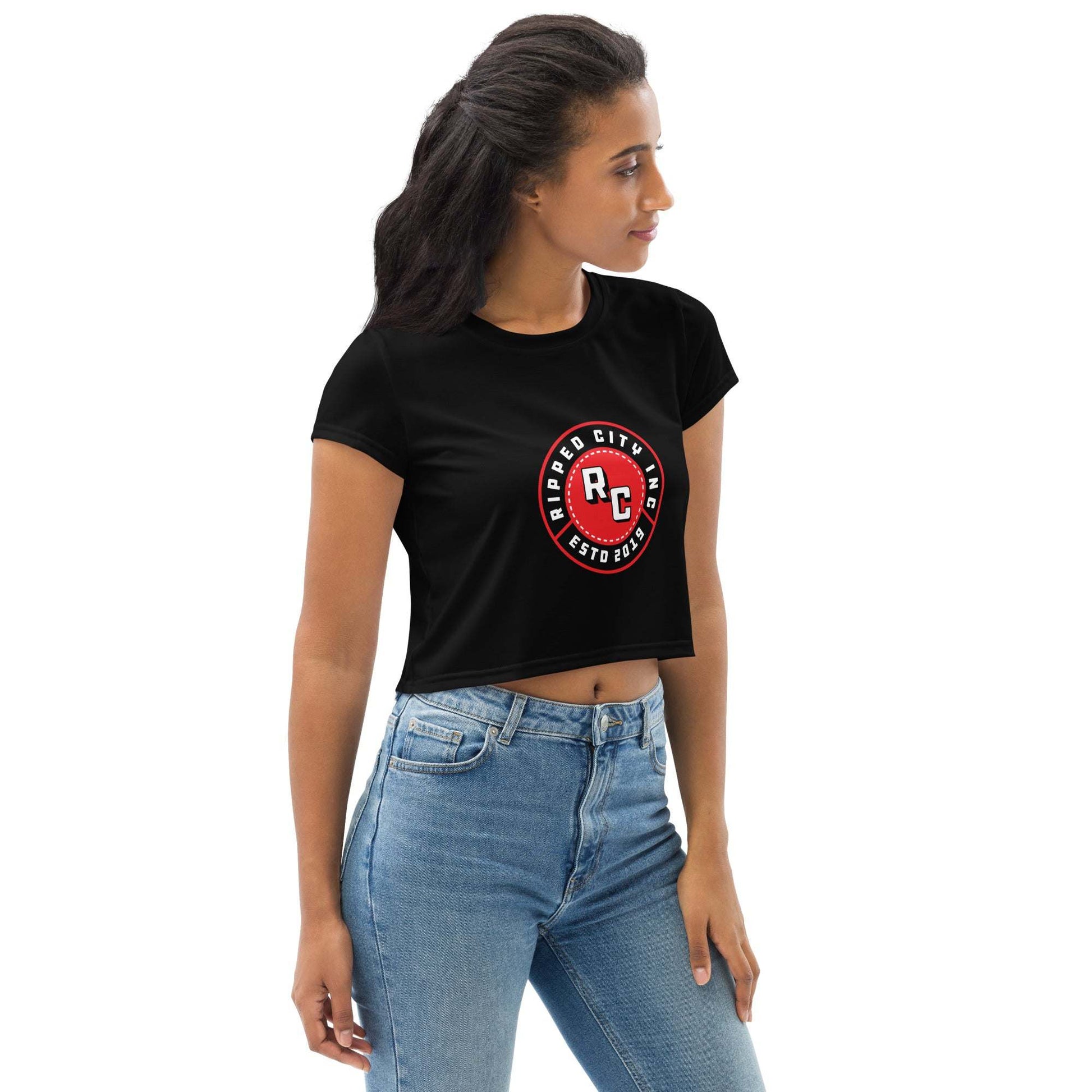 All-Over Print Crop Tee - Stylish and Comfortable for Everyday Wear