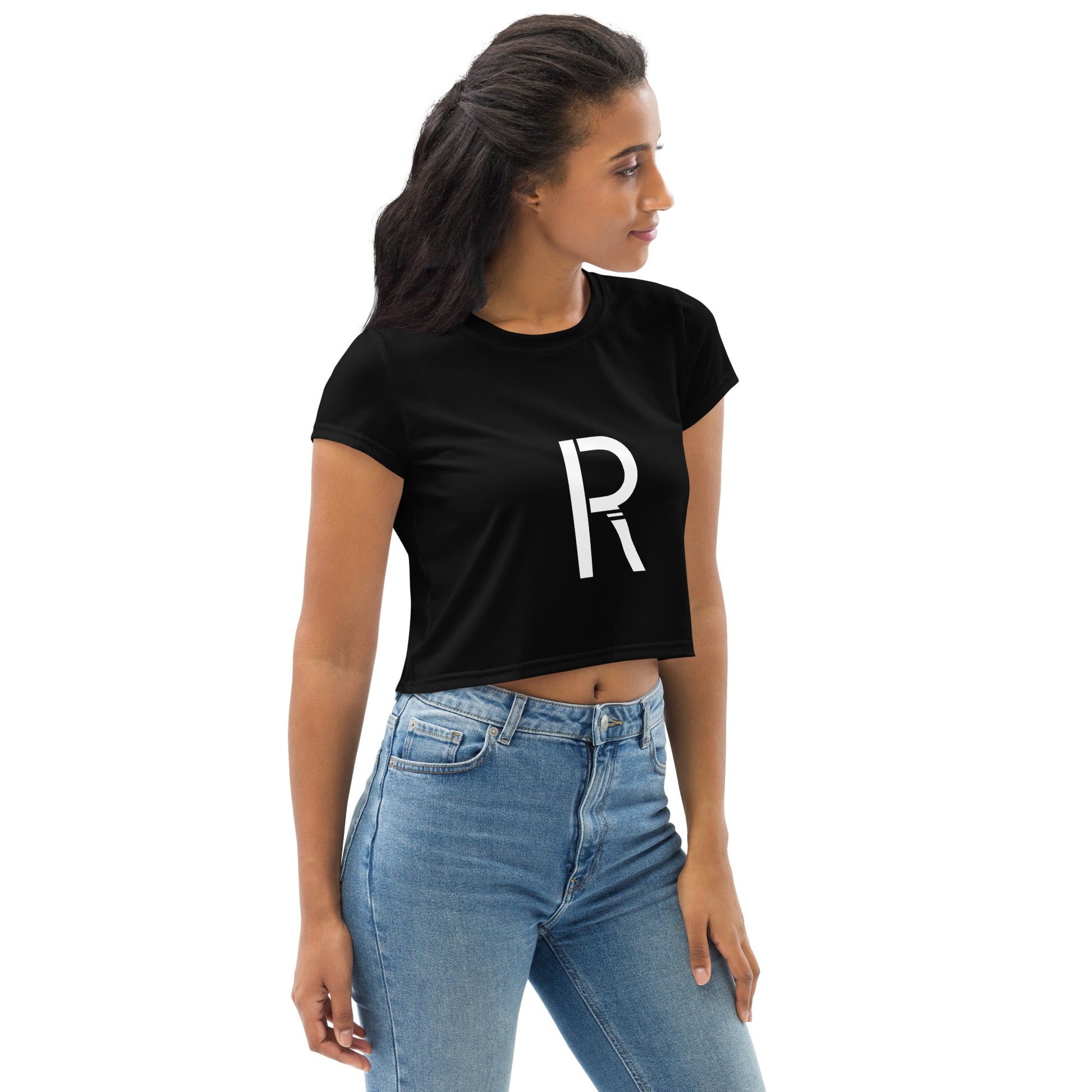 All-Over Print Crop Tee - Stylish and Comfortable for Everyday Wear
