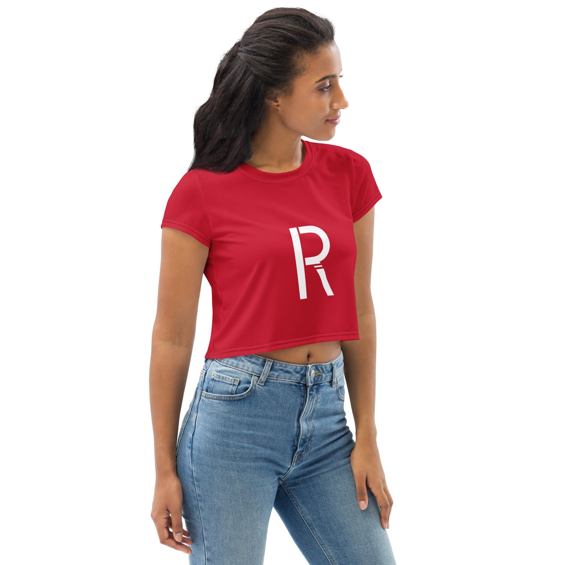 All-Over Print Crop Tee - Stylish and Comfortable for Everyday Wear