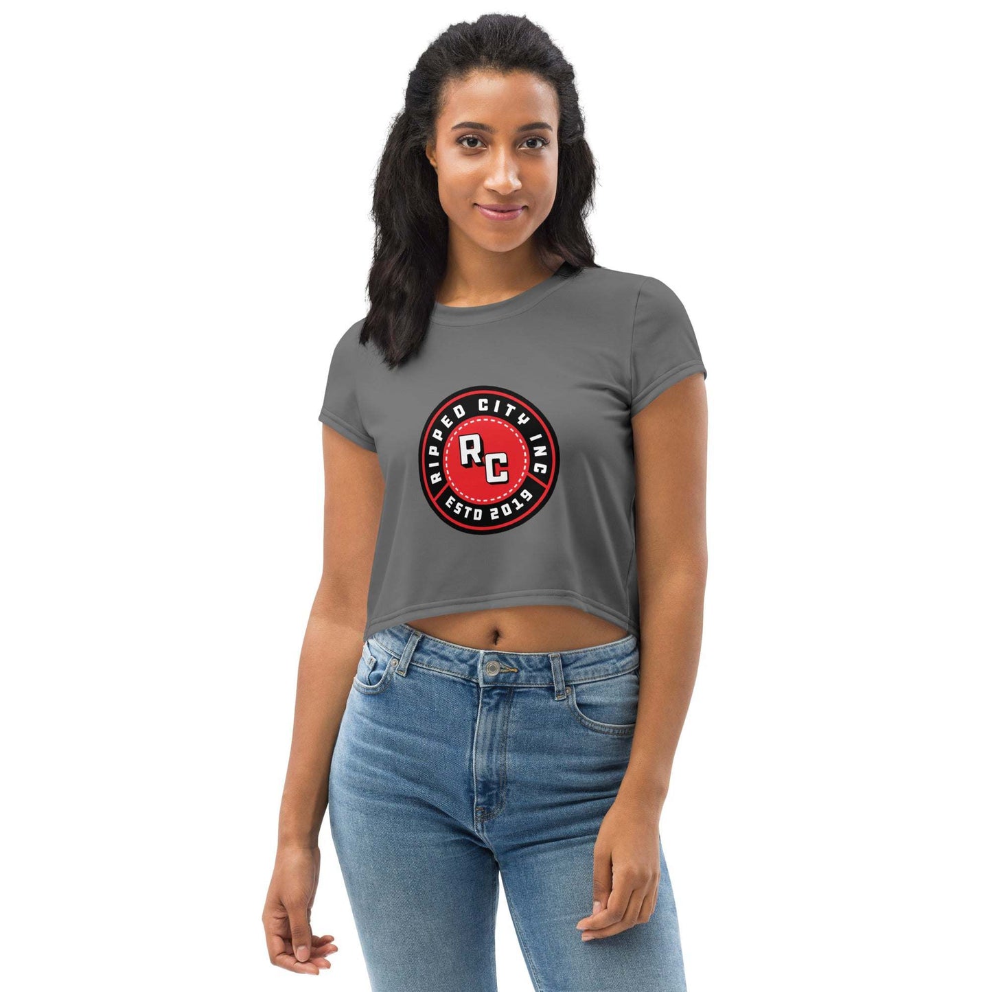 Ripped City Inc women t-shirt in signature design - premium gym apparel - Ripped City Inc premium gym apparel