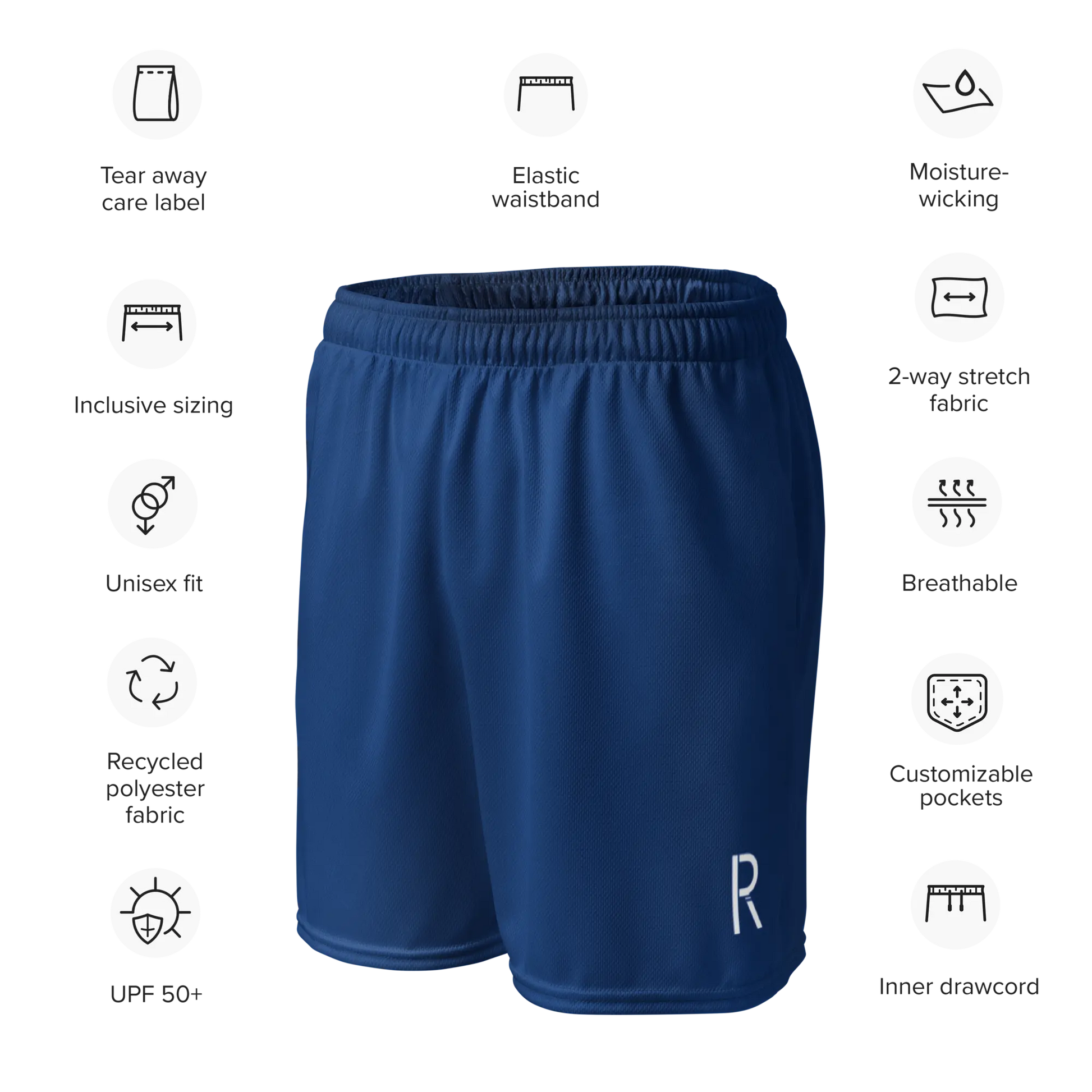 Unisex mesh shorts RipCityInc