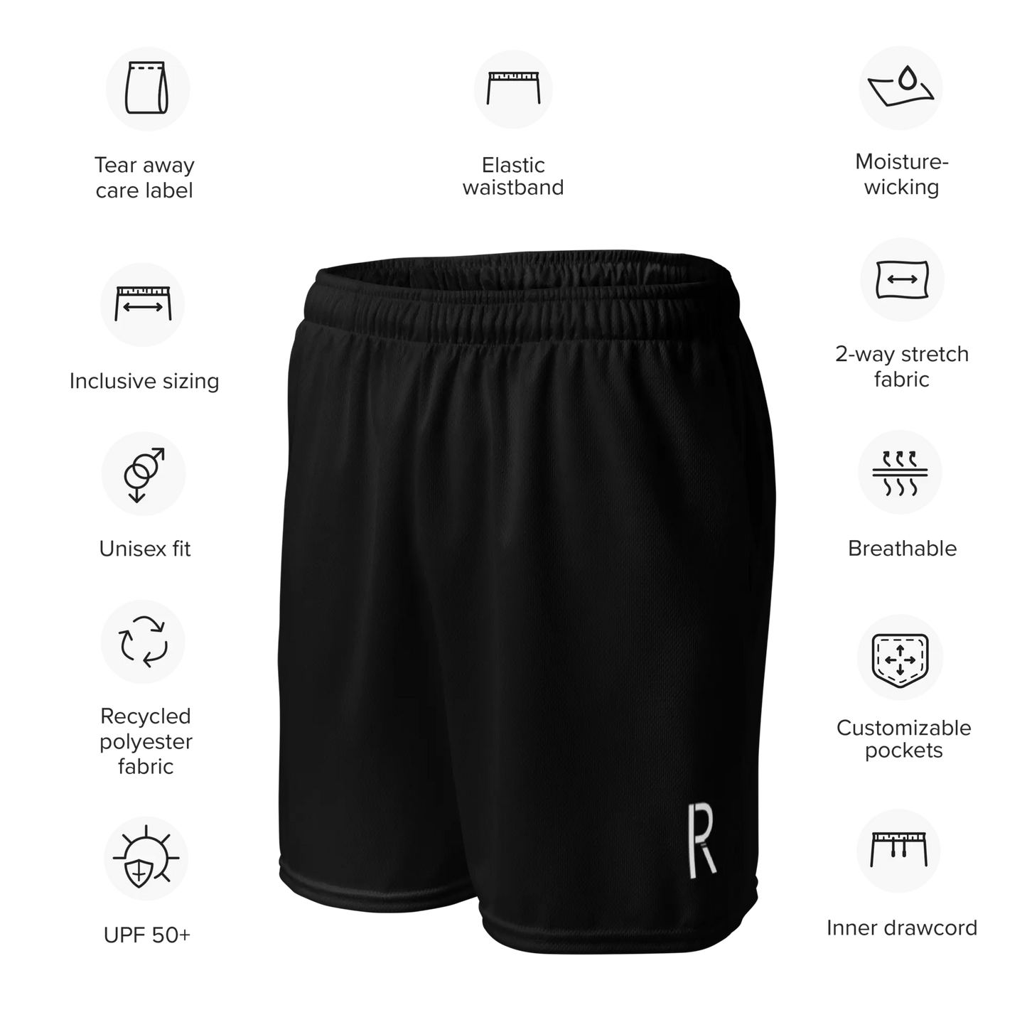 Unisex mesh shorts RipCityInc