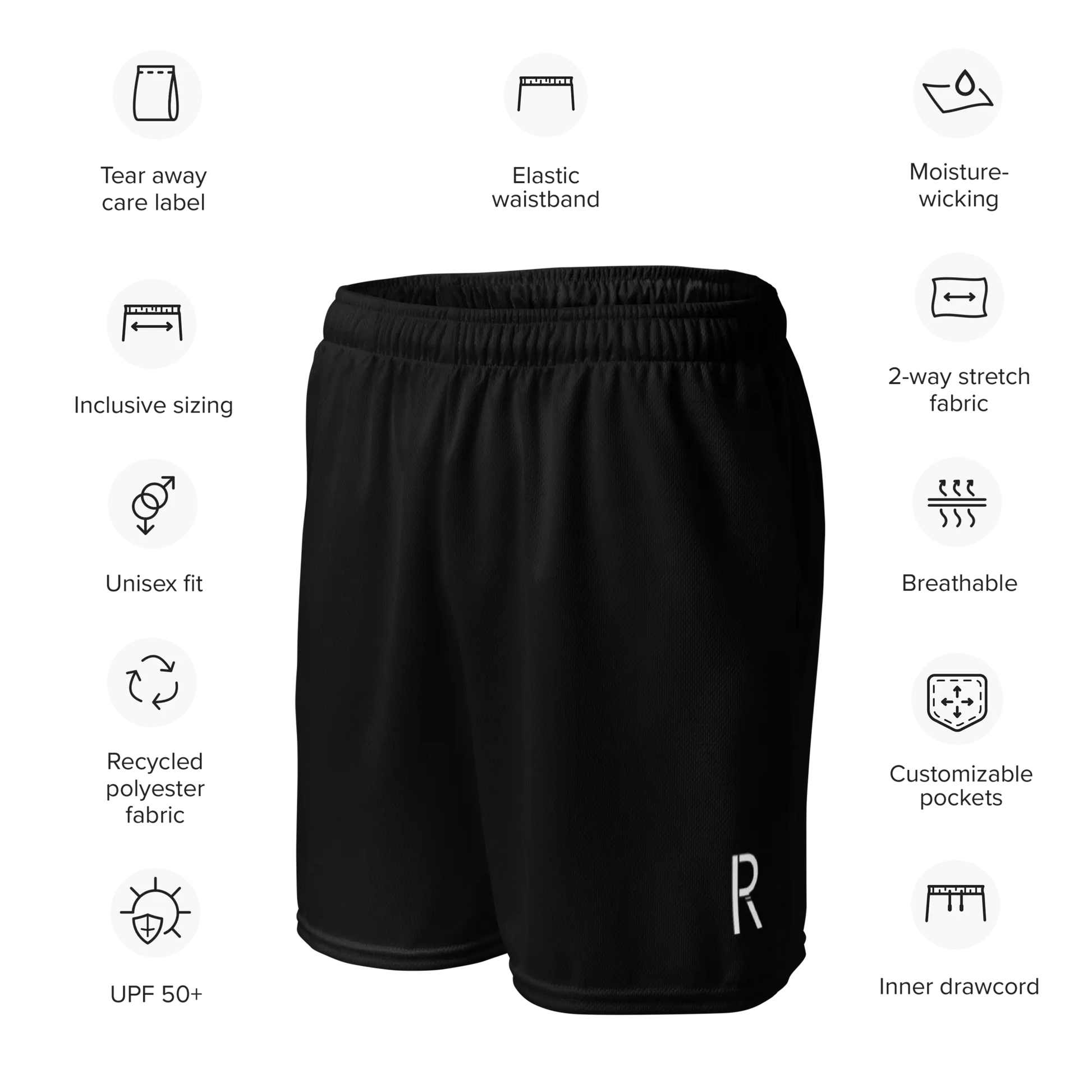 Unisex mesh shorts RipCityInc