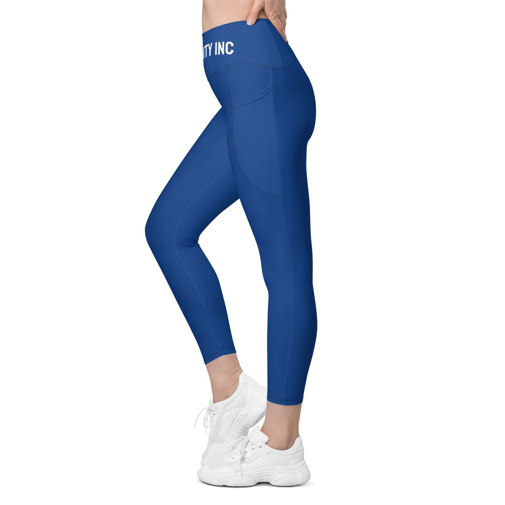 Ripped City Inc women leggings in blue - premium gym apparel - Ripped City Inc premium gym apparel