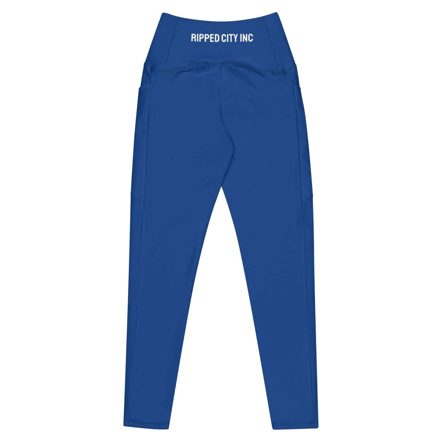 Ripped City Inc women leggings in blue - premium gym apparel - Ripped City Inc premium gym apparel