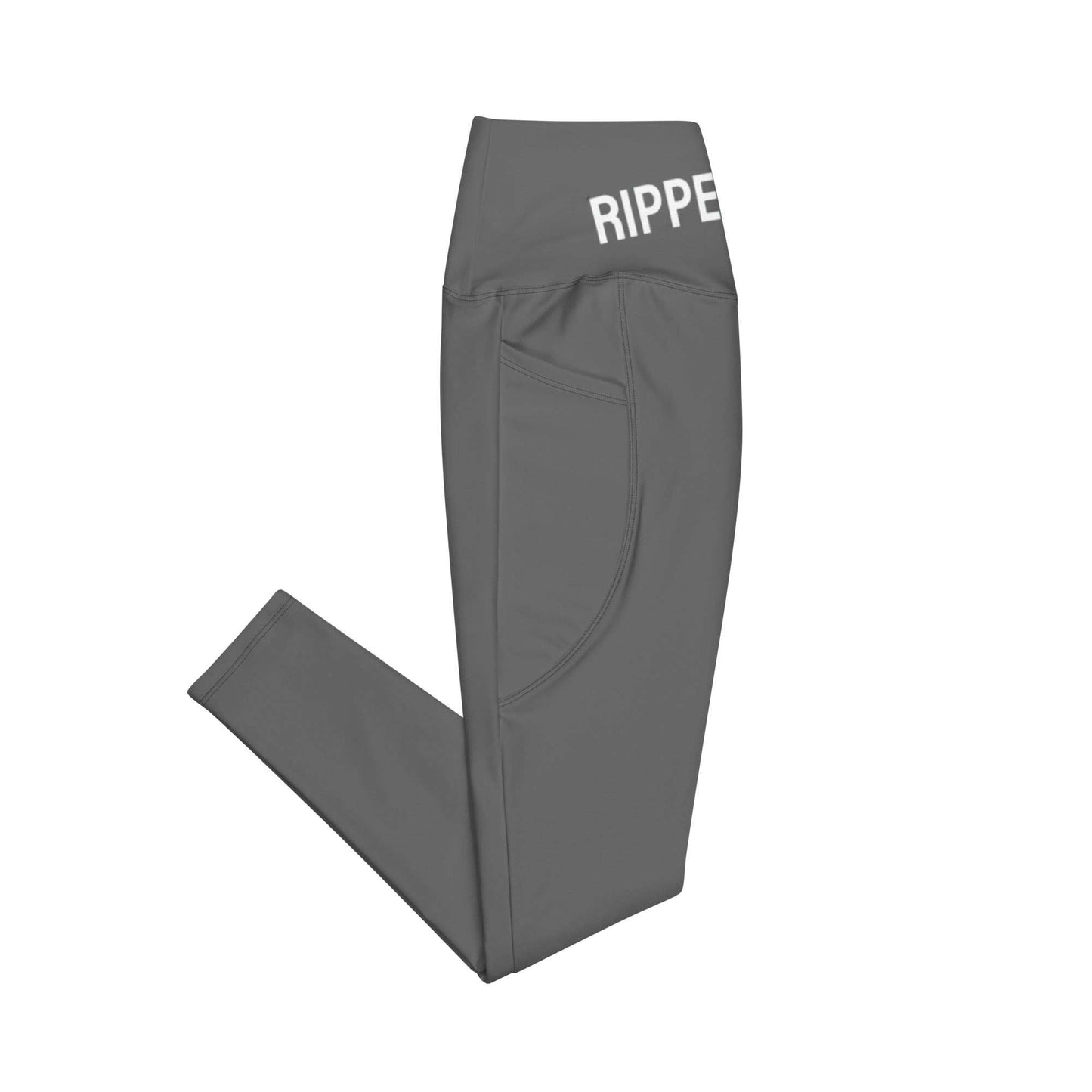 Ripped City Inc women leggings in gray - premium gym apparel - Ripped City Inc premium gym apparel