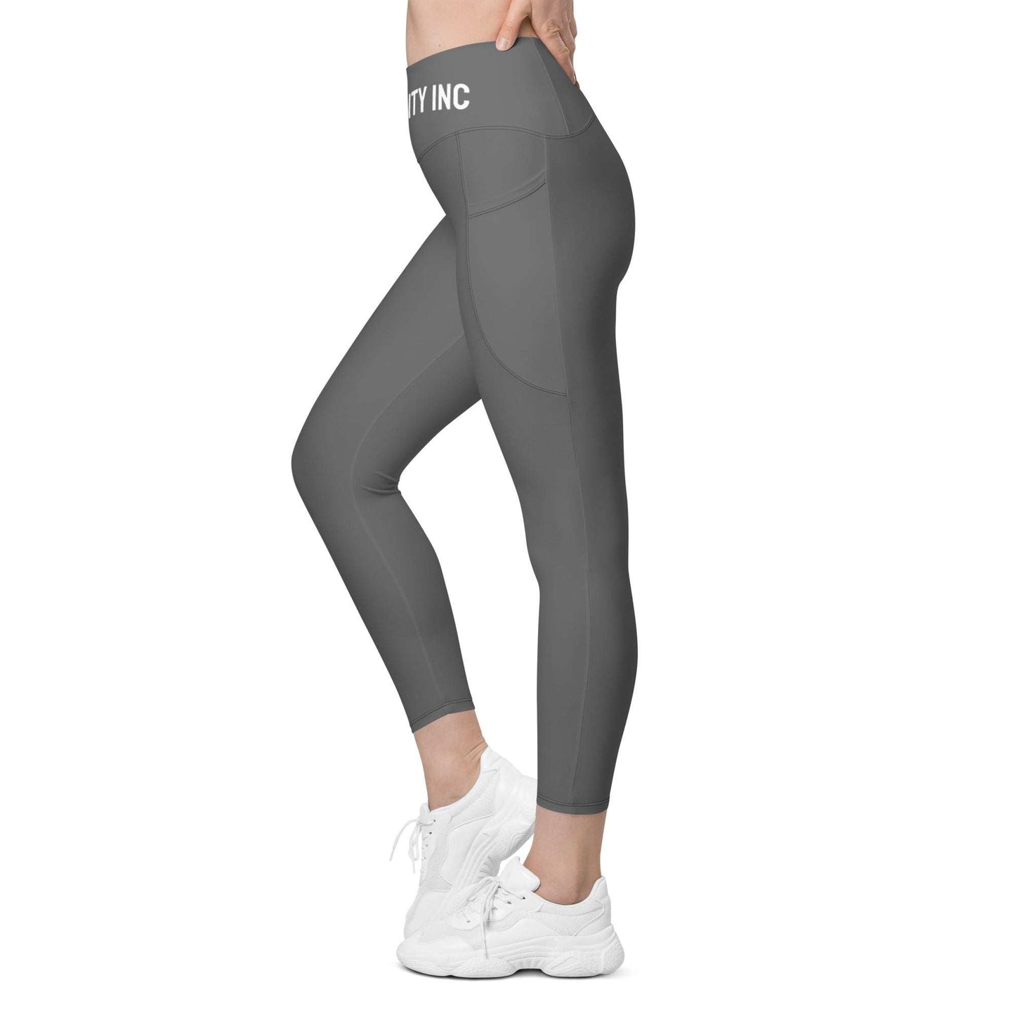 Ripped City Inc women leggings in gray - premium gym apparel - Ripped City Inc premium gym apparel