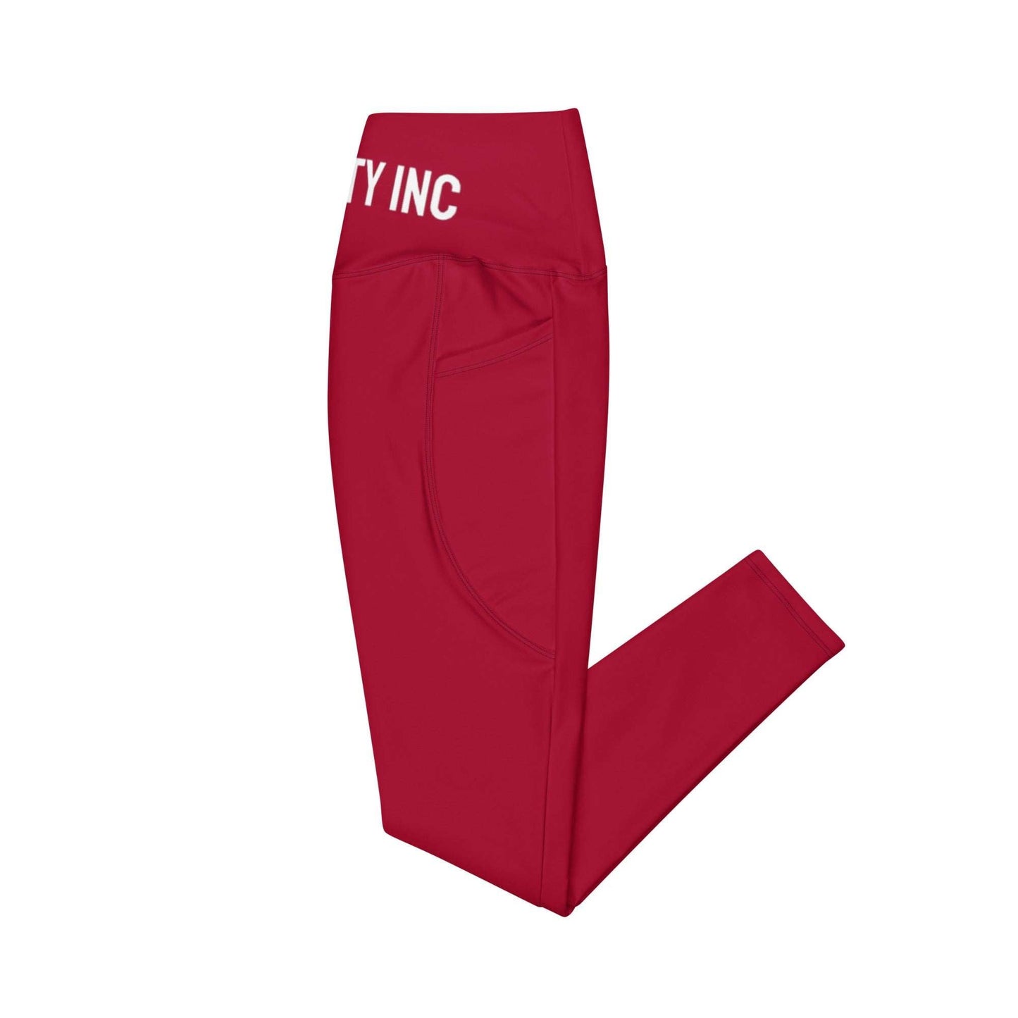 Ripped City Inc women leggings in red - premium gym apparel - Ripped City Inc premium gym apparel
