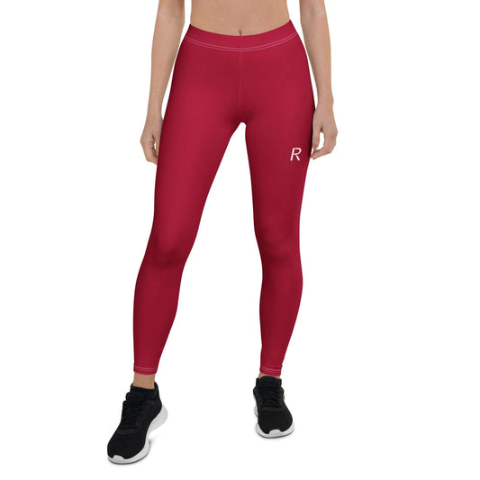 Ripped City Inc women leggings in red - premium gym apparel - Ripped City Inc premium gym apparel