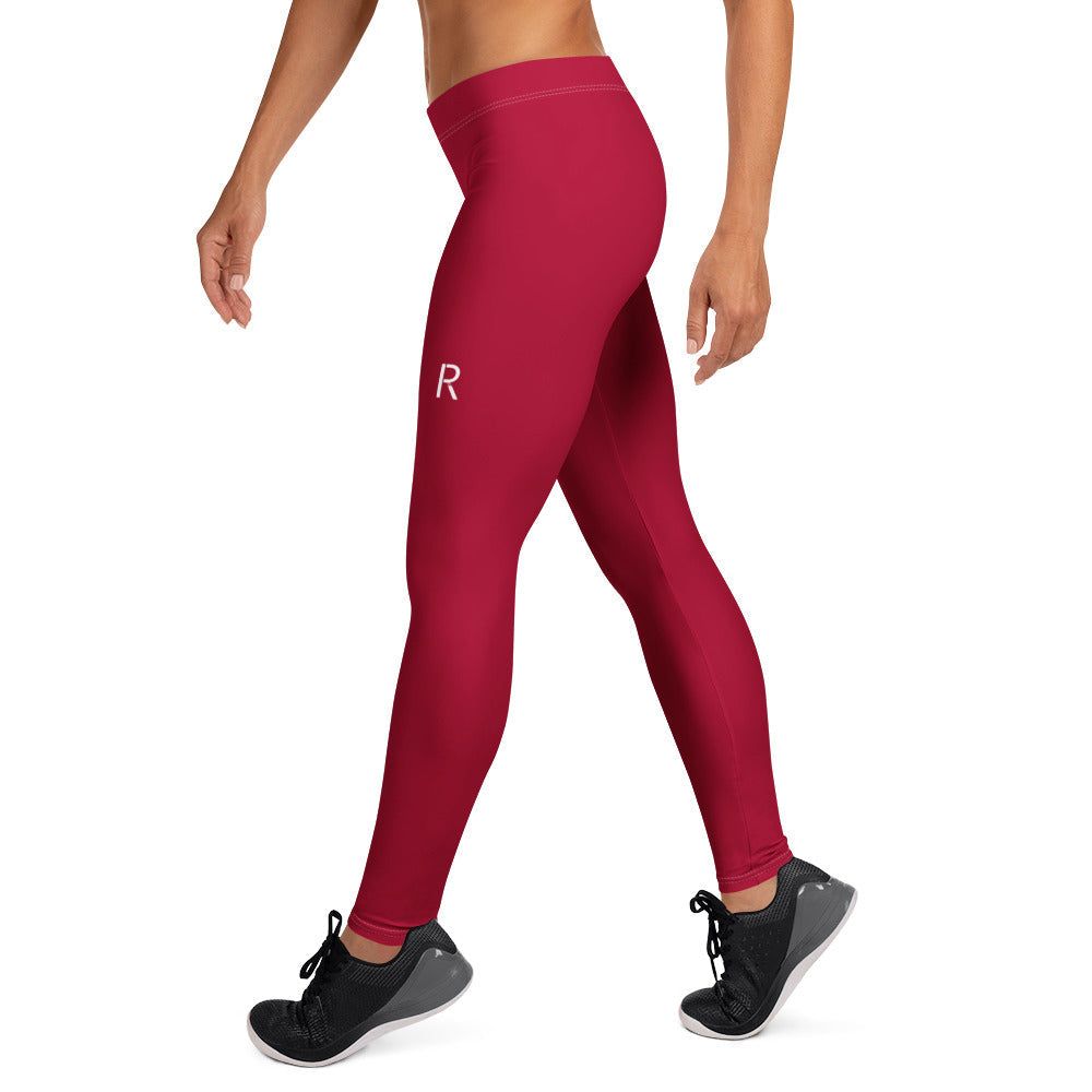 Ripped City Inc women leggings in red - premium gym apparel - Ripped City Inc premium gym apparel