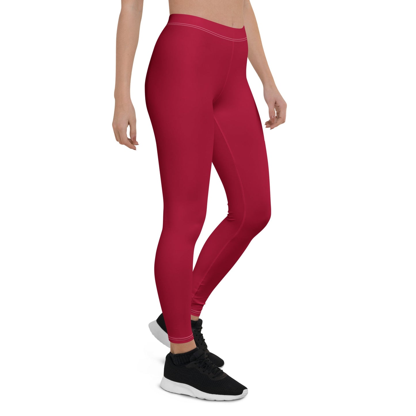 Ripped City Inc women leggings in red - premium gym apparel - Ripped City Inc premium gym apparel