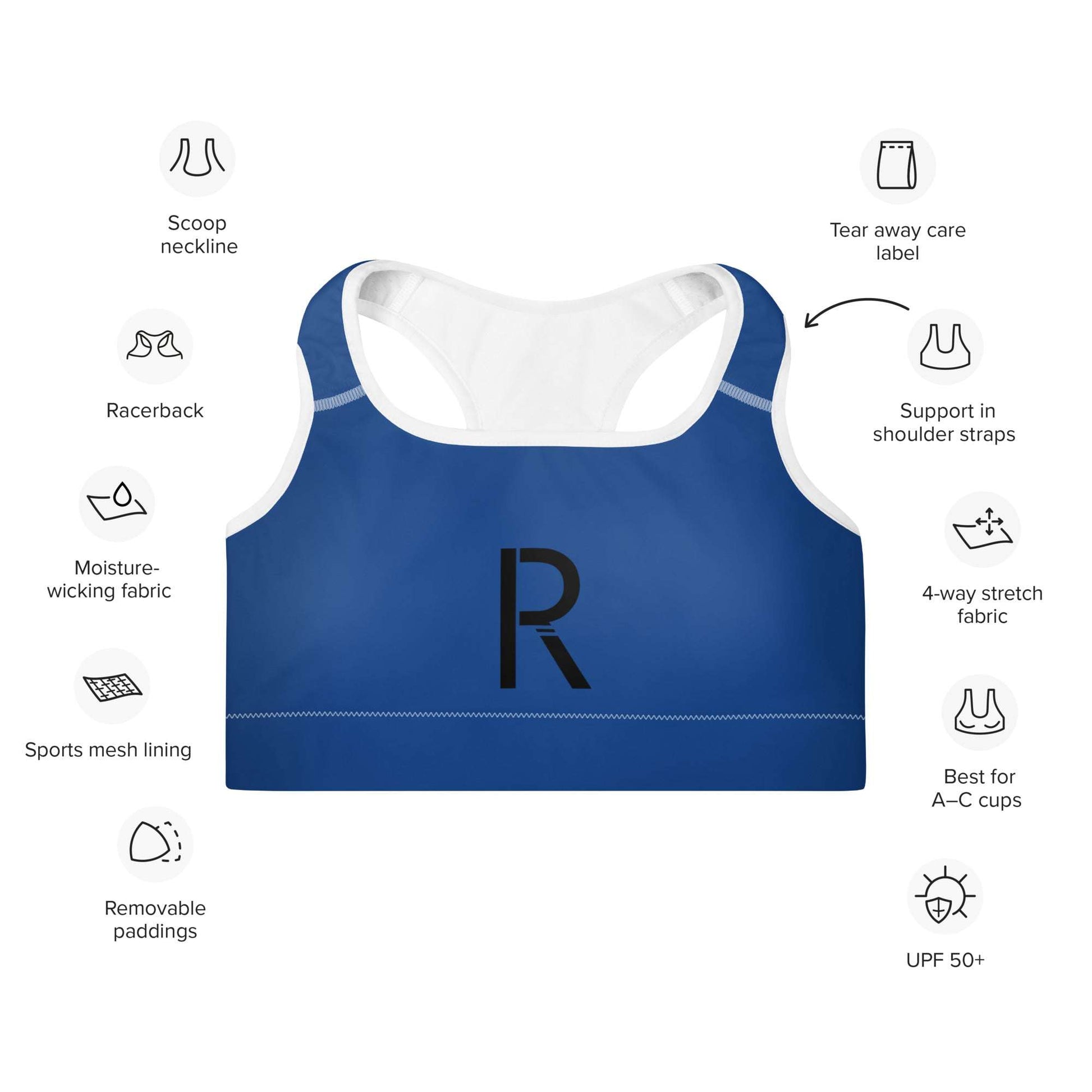 Padded Sports Bra - RipCityInc
