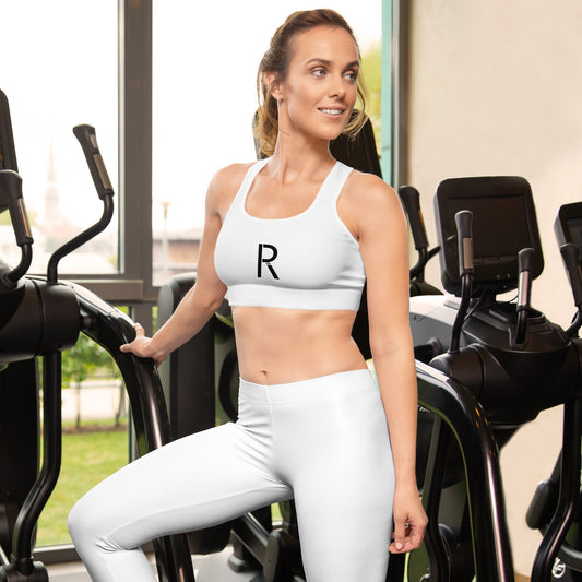 Ripped City Inc women sports bra in white - premium gym apparel - Ripped City Inc premium gym apparel