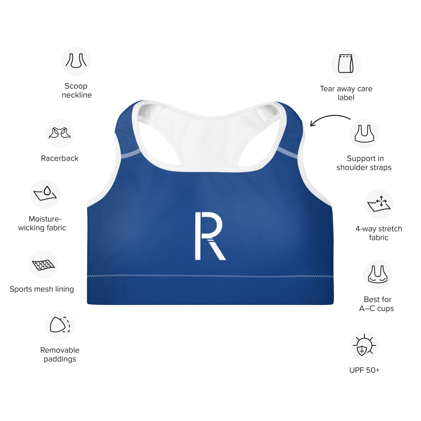 Ripped City Inc women sports bra in black - premium gym apparel - Ripped City Inc premium gym apparel