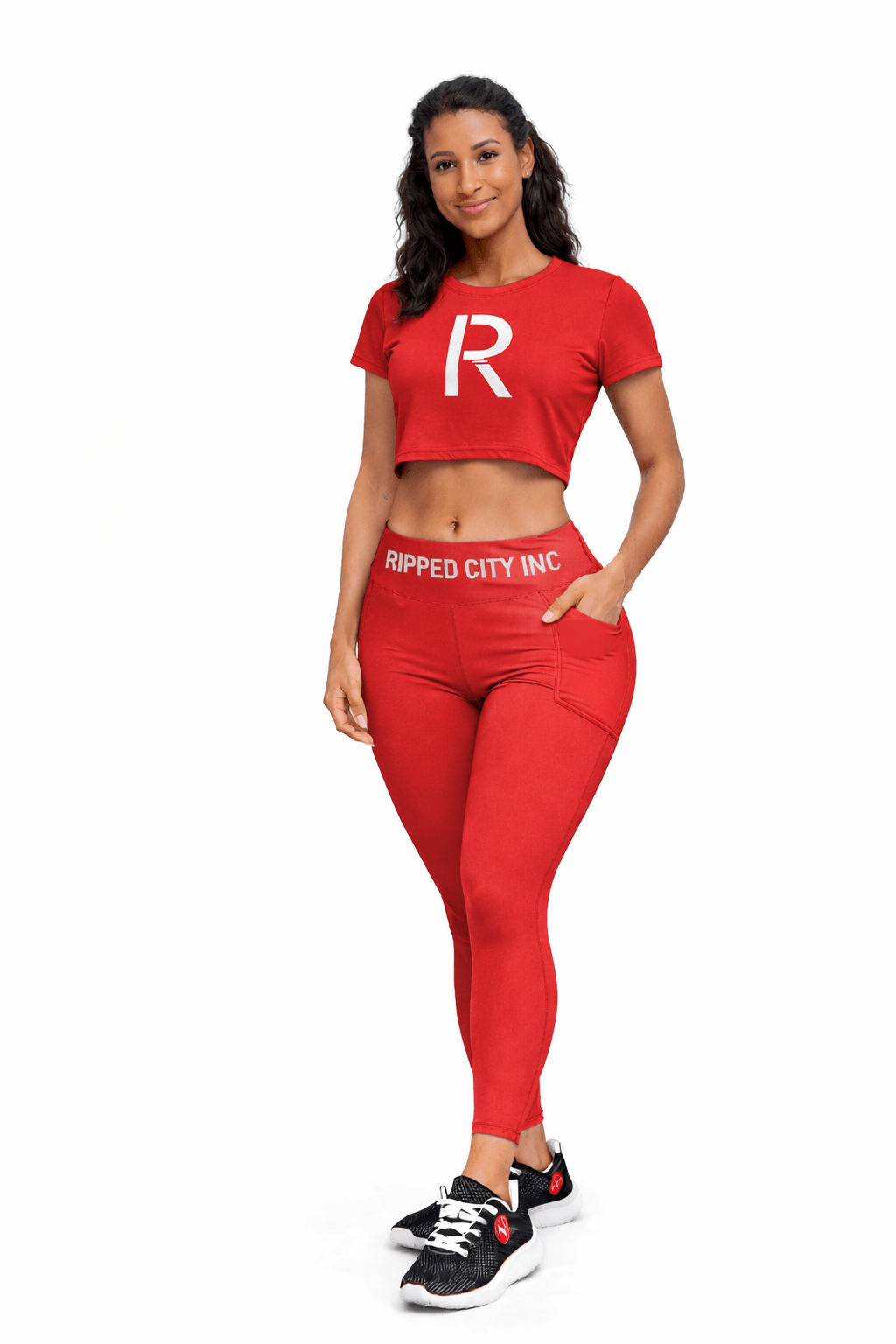 Ripped City Inc women t-shirt in signature design - premium gym apparel - Ripped City Inc premium gym apparel