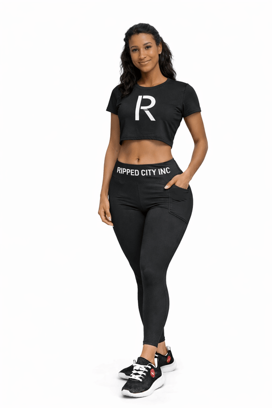 Women's Strength Training T-Shirt - Elite Athletic Logo Tee | Ripped City Inc