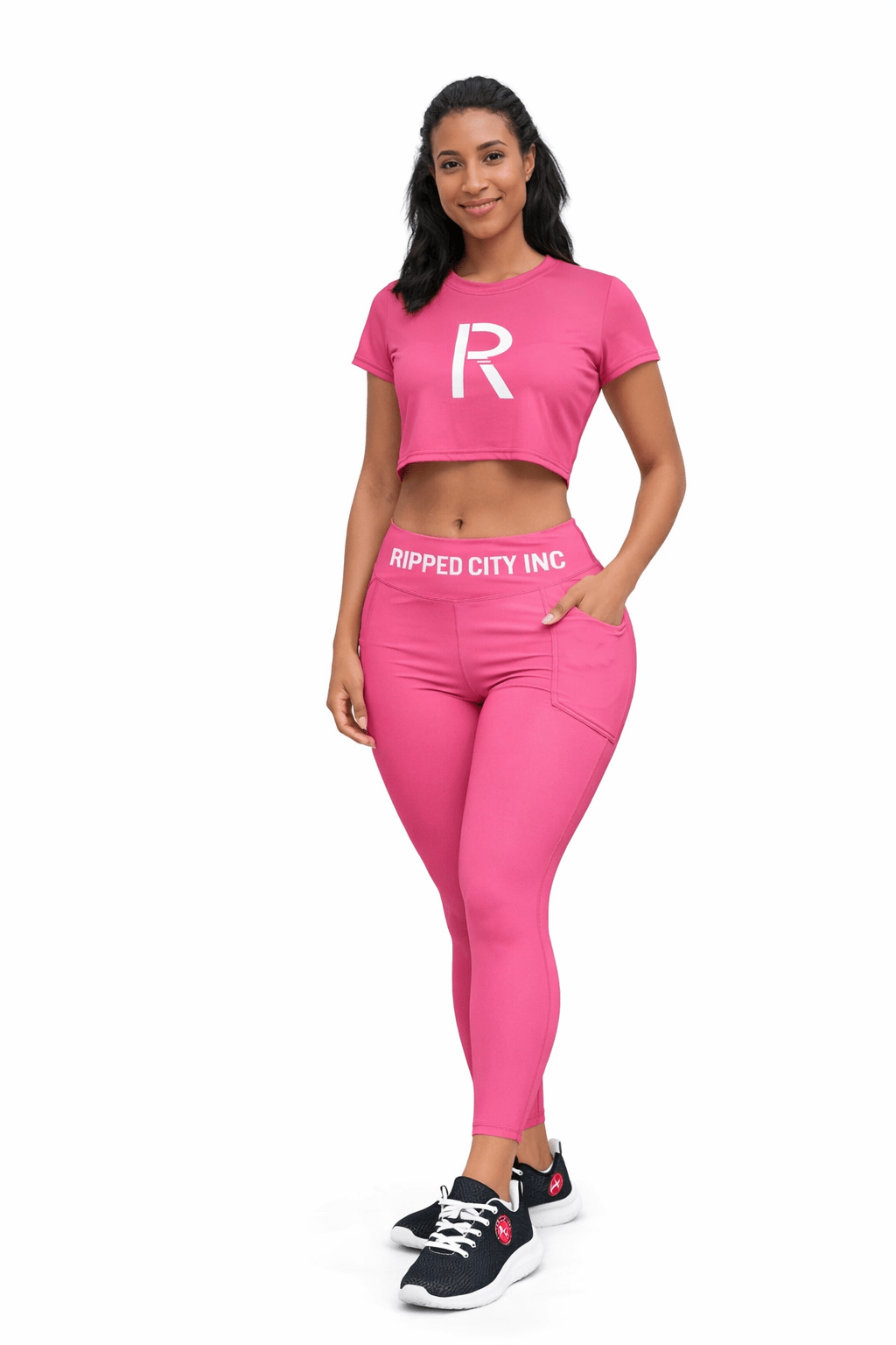 Ripped City Inc women t-shirt in signature design - premium gym apparel - Ripped City Inc premium gym apparel