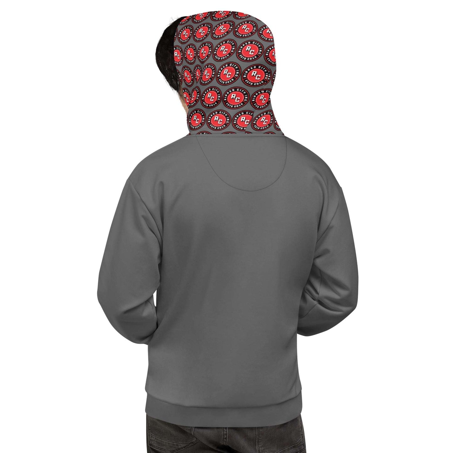 Ripped City Inc unisex hoodie in gray - premium gym apparel - Ripped City Inc premium gym apparel