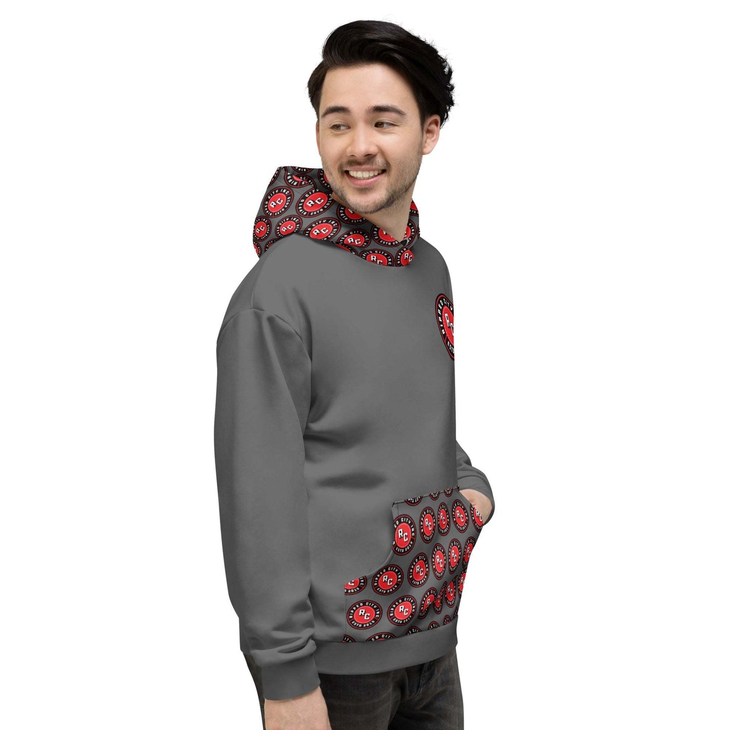 Ripped City Inc unisex hoodie in gray - premium gym apparel - Ripped City Inc premium gym apparel