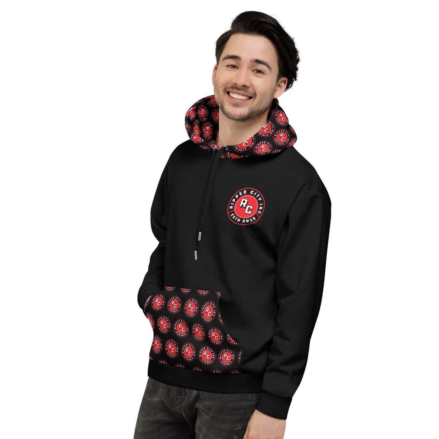 Ripped City Inc unisex hoodie in signature design - premium gym apparel - Ripped City Inc premium gym apparel