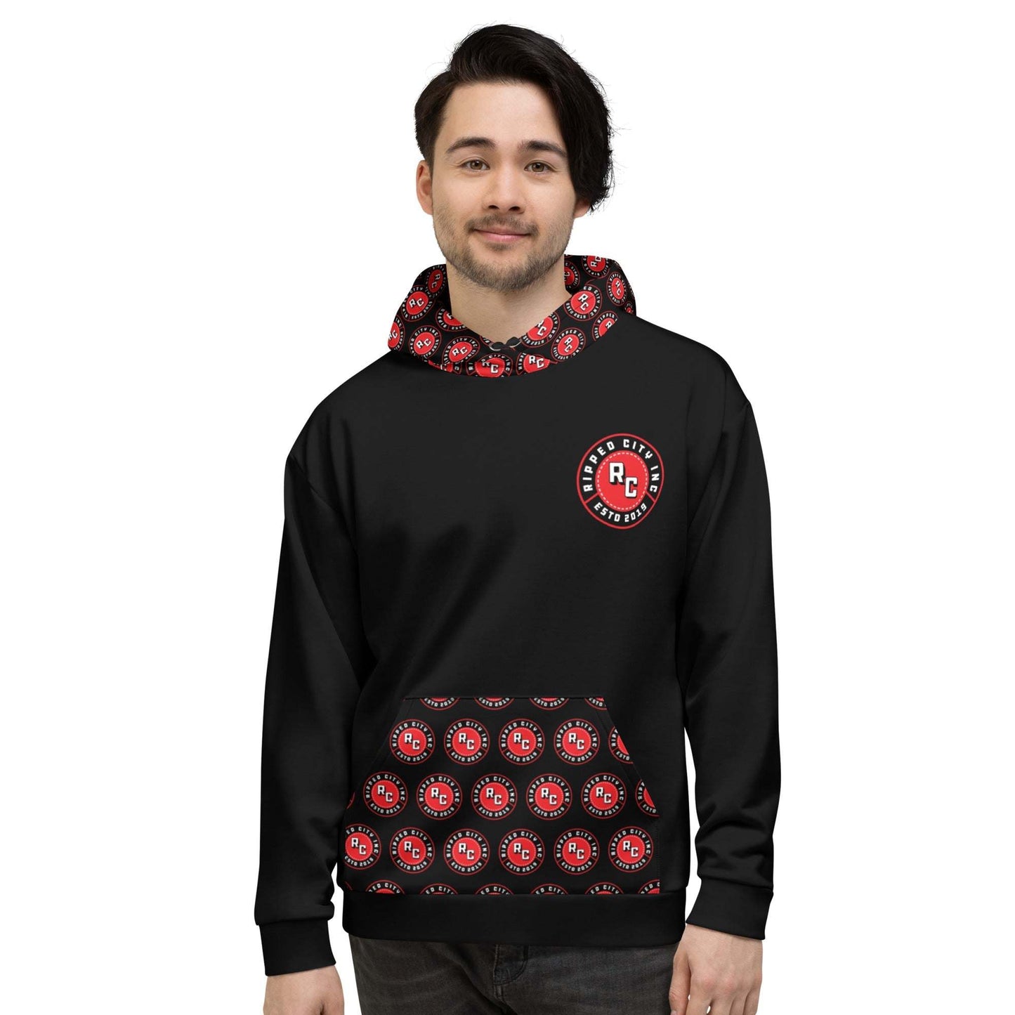 Ripped City Inc unisex hoodie in signature design - premium gym apparel - Ripped City Inc premium gym apparel