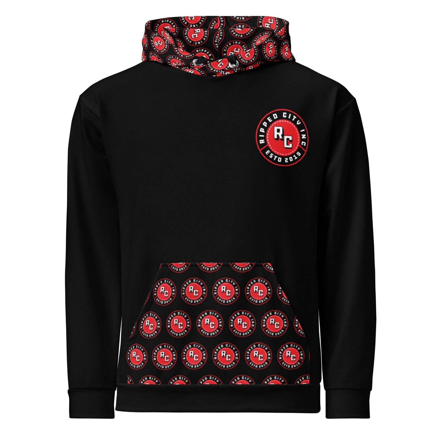 Ripped City Inc unisex hoodie in signature design - premium gym apparel - Ripped City Inc premium gym apparel