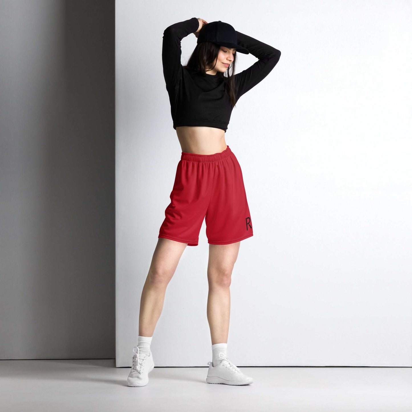 Ripped City Inc unisex shorts in red - premium gym apparel - Ripped City Inc premium gym apparel