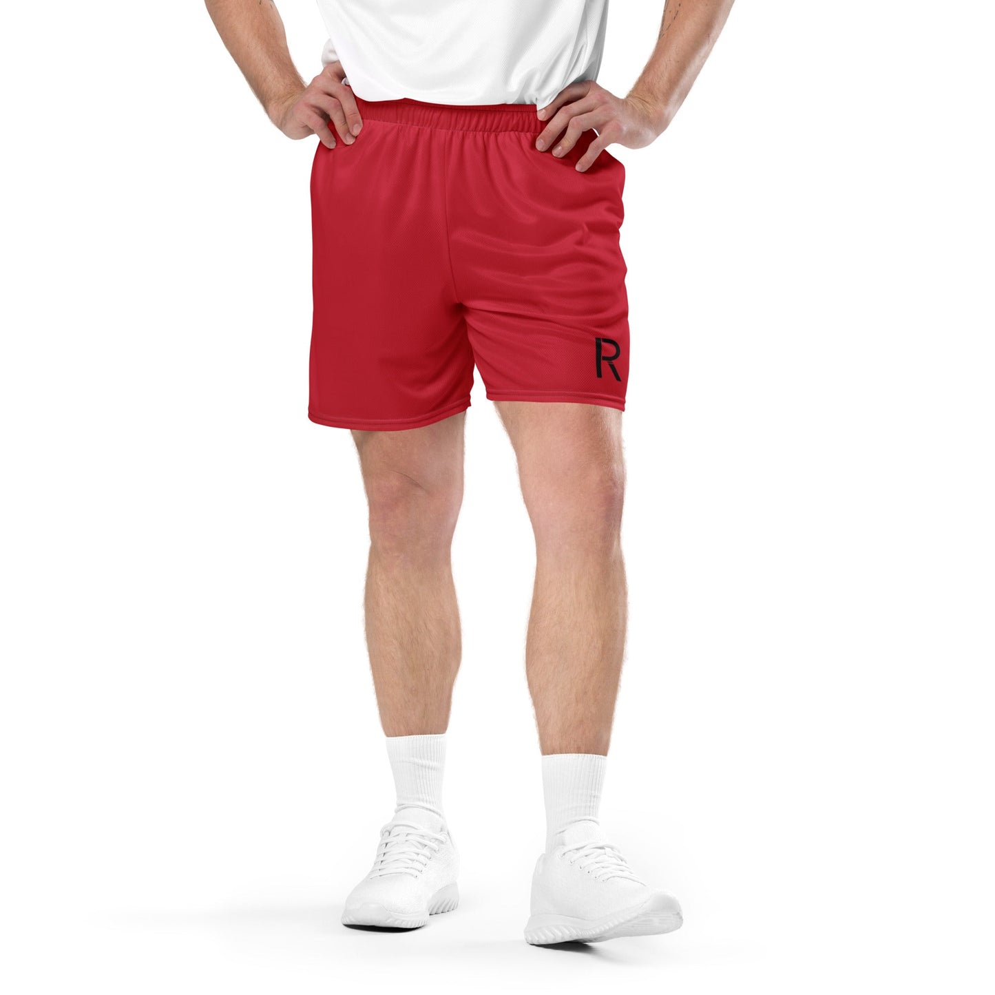 Ripped City Inc unisex shorts in red - premium gym apparel - Ripped City Inc premium gym apparel