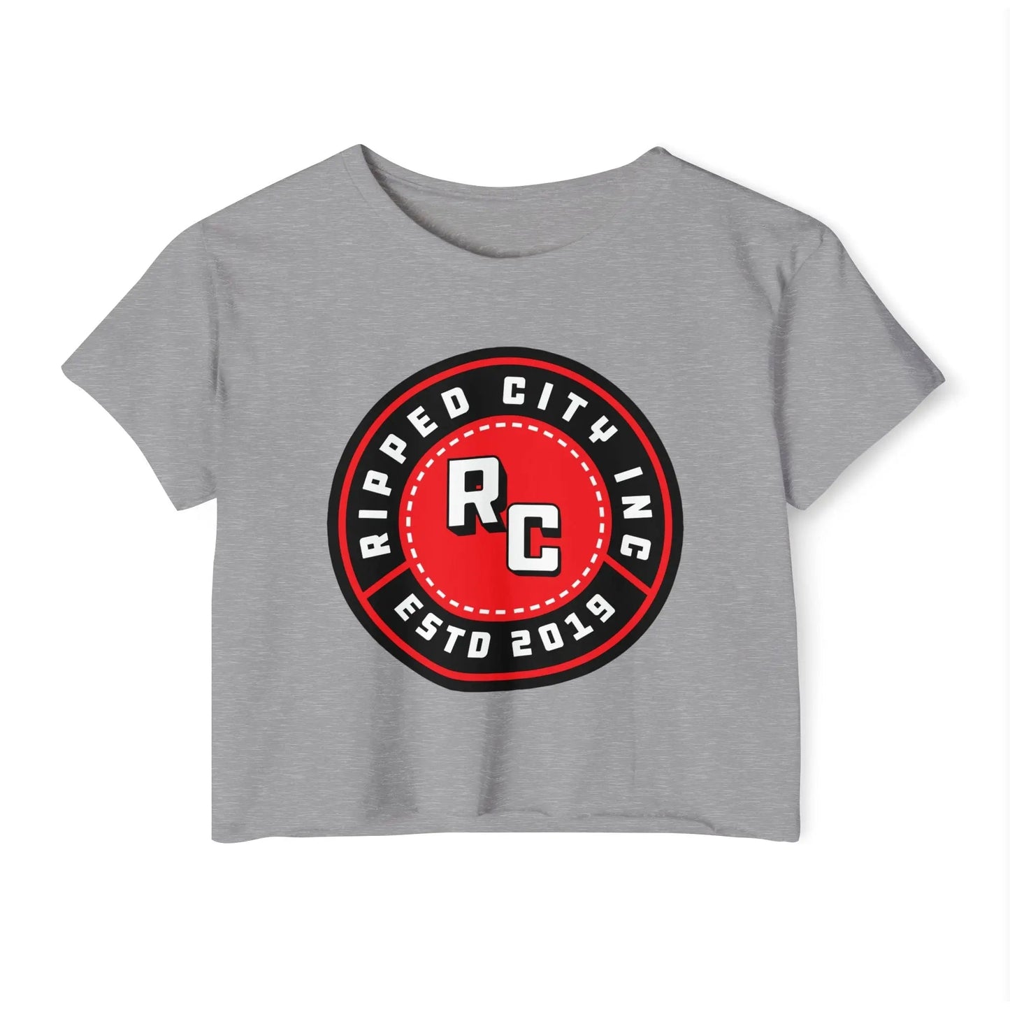Ripped City Inc women t-shirt in gray - premium gym apparel - Ripped City Inc premium gym apparel
