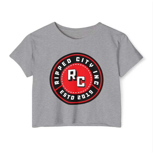 Ripped City Inc women t-shirt in gray - premium gym apparel - Ripped City Inc premium gym apparel
