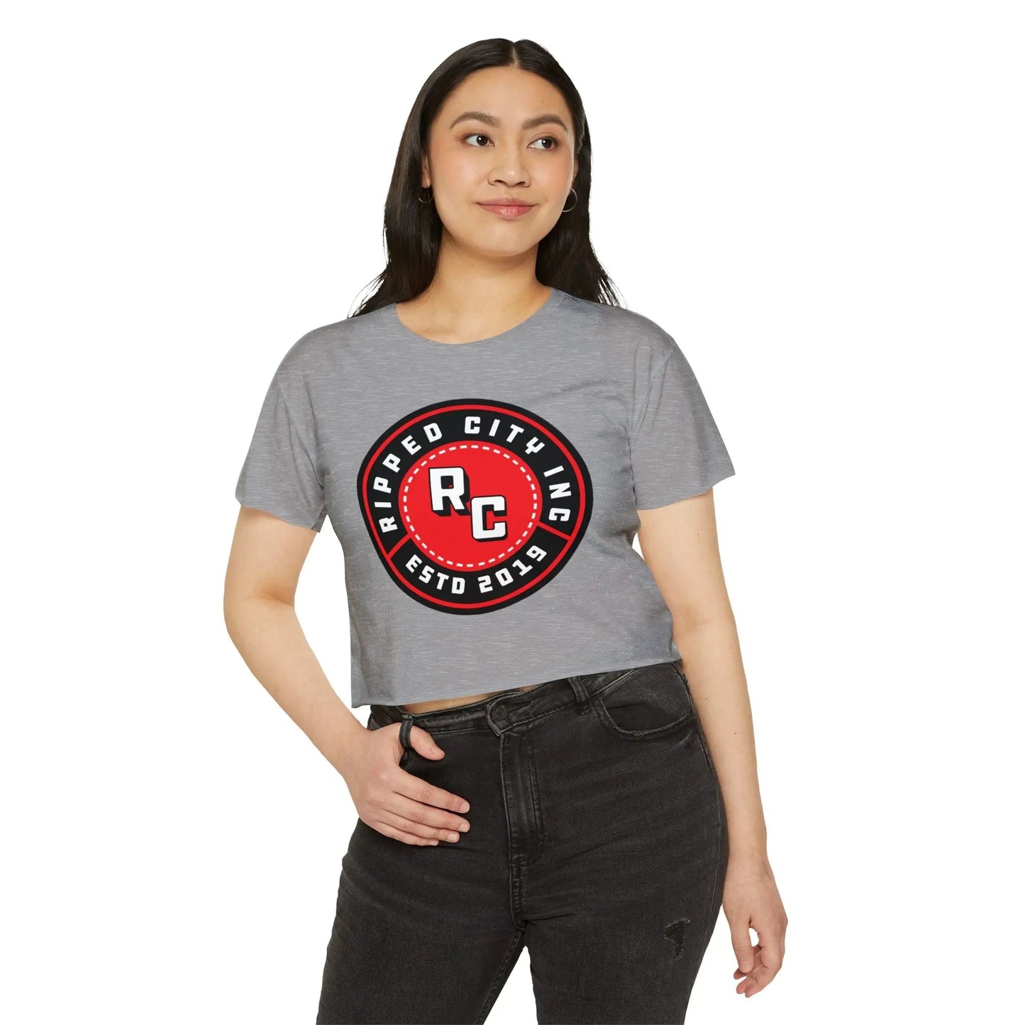 Ripped City Inc women t-shirt in signature design - premium gym apparel - Ripped City Inc premium gym apparel
