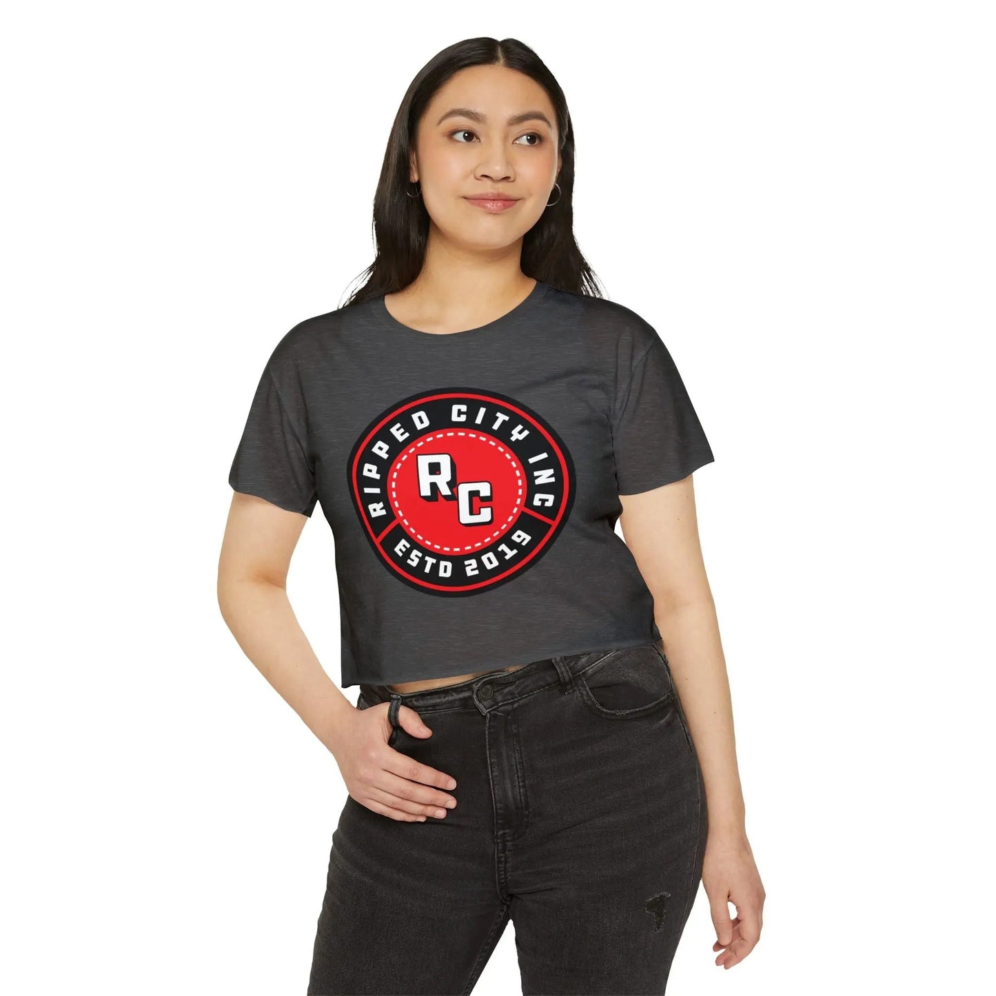 Ripped City Inc women t-shirt in signature design - premium gym apparel - Ripped City Inc premium gym apparel