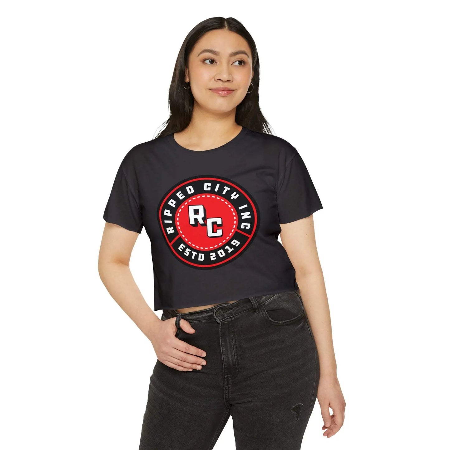 Ripped City Inc women t-shirt in signature design - premium gym apparel - Ripped City Inc premium gym apparel