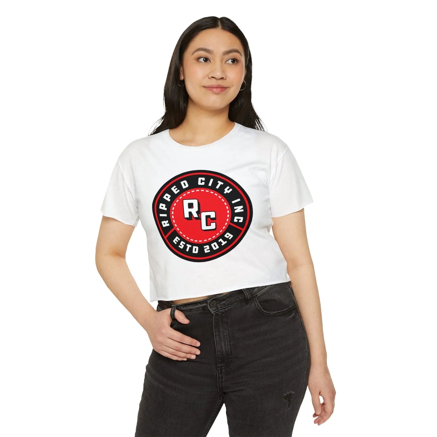 Ripped City Inc women t-shirt in signature design - premium gym apparel - Ripped City Inc premium gym apparel